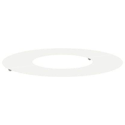 Flacher Baumring Weiß Ø30 / 60 cm Stahl