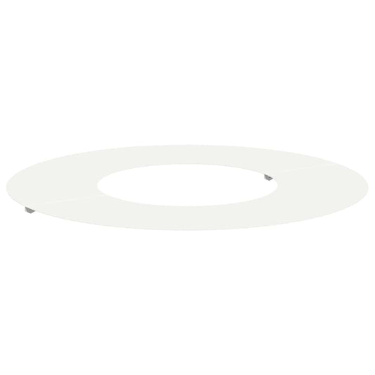 Flacher Baumring Weiß Ø30 / 60 cm Stahl