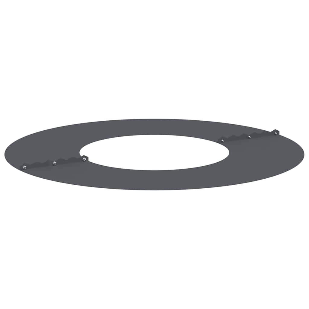 Flacher Baumring Anthrazit Ø30 / 60 cm Stahl