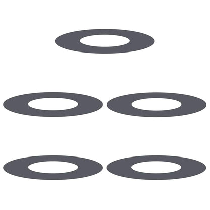 Flache Baumringe 5 pcs Anthrazit Ø30 / 60 cm Stahl