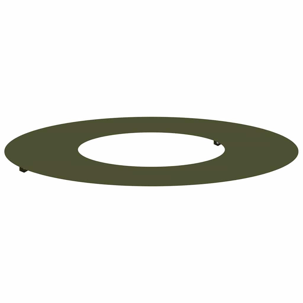 Flacher Baumring Olivgrün Ø30 / 60 cm Stahl