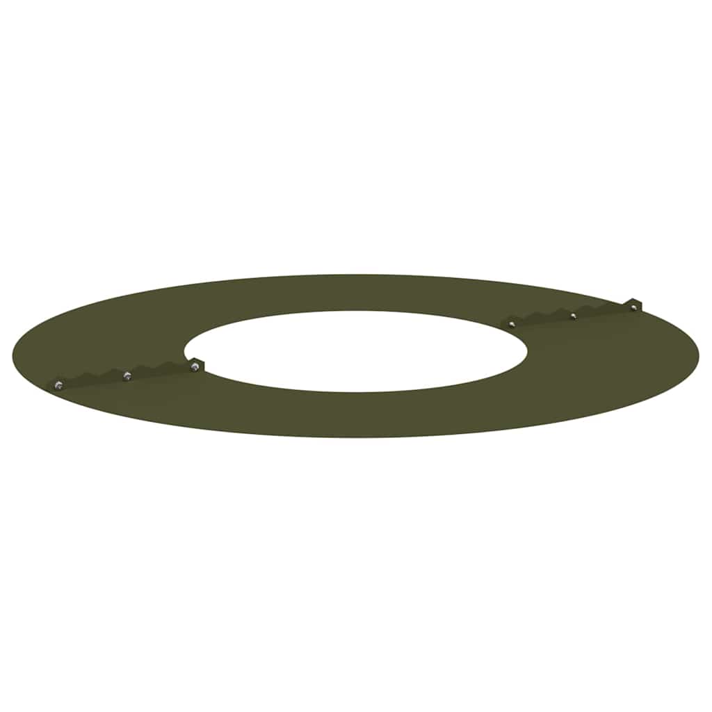 Flacher Baumring Olivgrün Ø30 / 60 cm Stahl