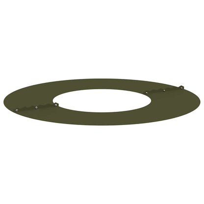 Flacher Baumring Olivgrün Ø30 / 60 cm Stahl