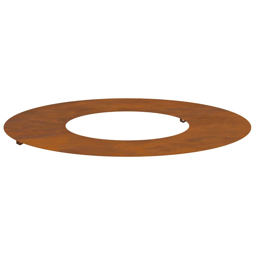 Flacher Baumring Braun Ø30 / 60 cm Witterungsbeständiger Stahl