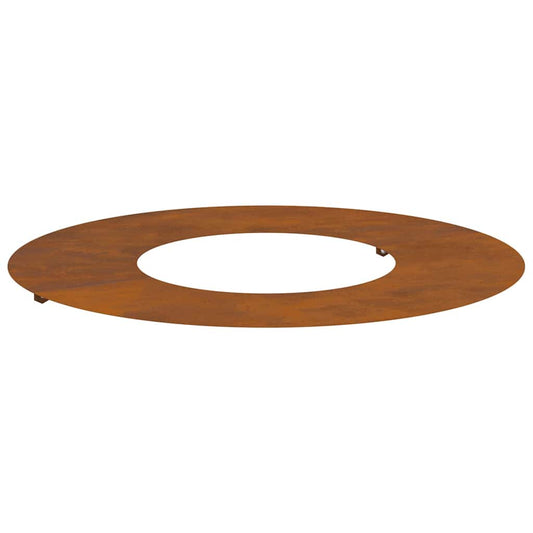 Flacher Baumring Braun Ø30 / 60 cm Witterungsbeständiger Stahl