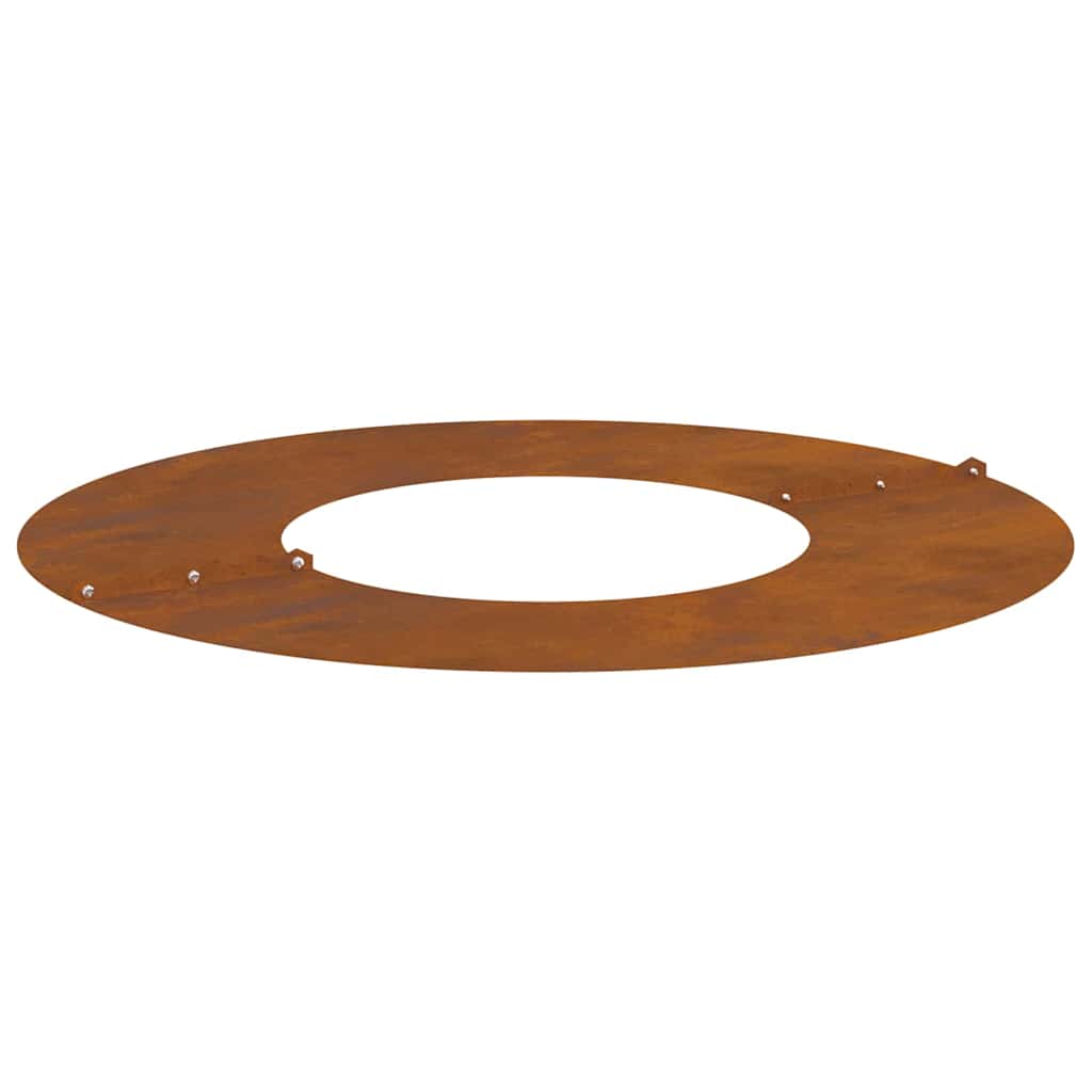 Flacher Baumring Braun Ø30 / 60 cm Witterungsbeständiger Stahl