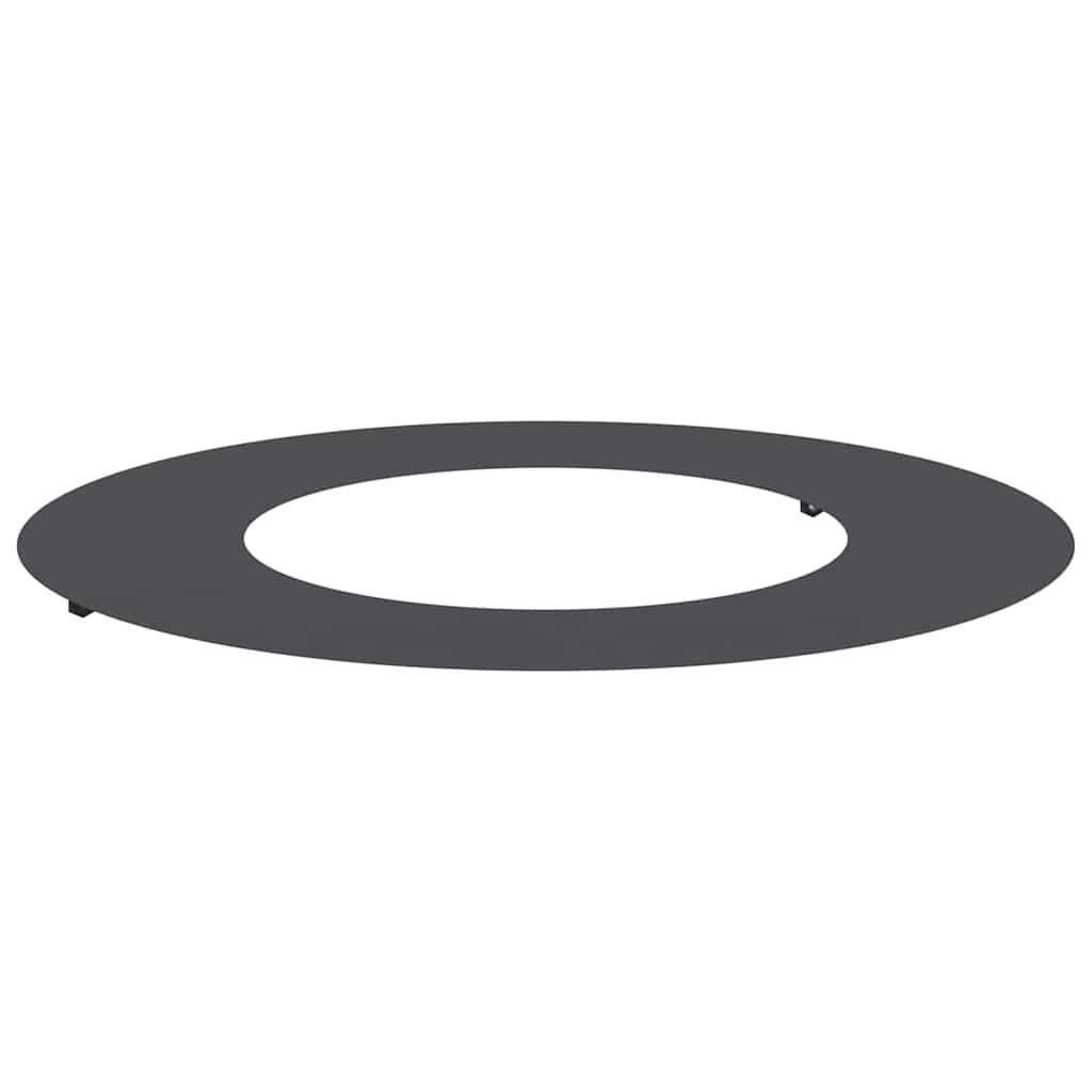 Flacher Baumring Schwarz Ø40 / 70 cm Stahl