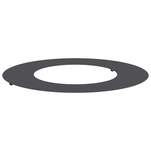 Flacher Baumring Schwarz Ø40 / 70 cm Stahl