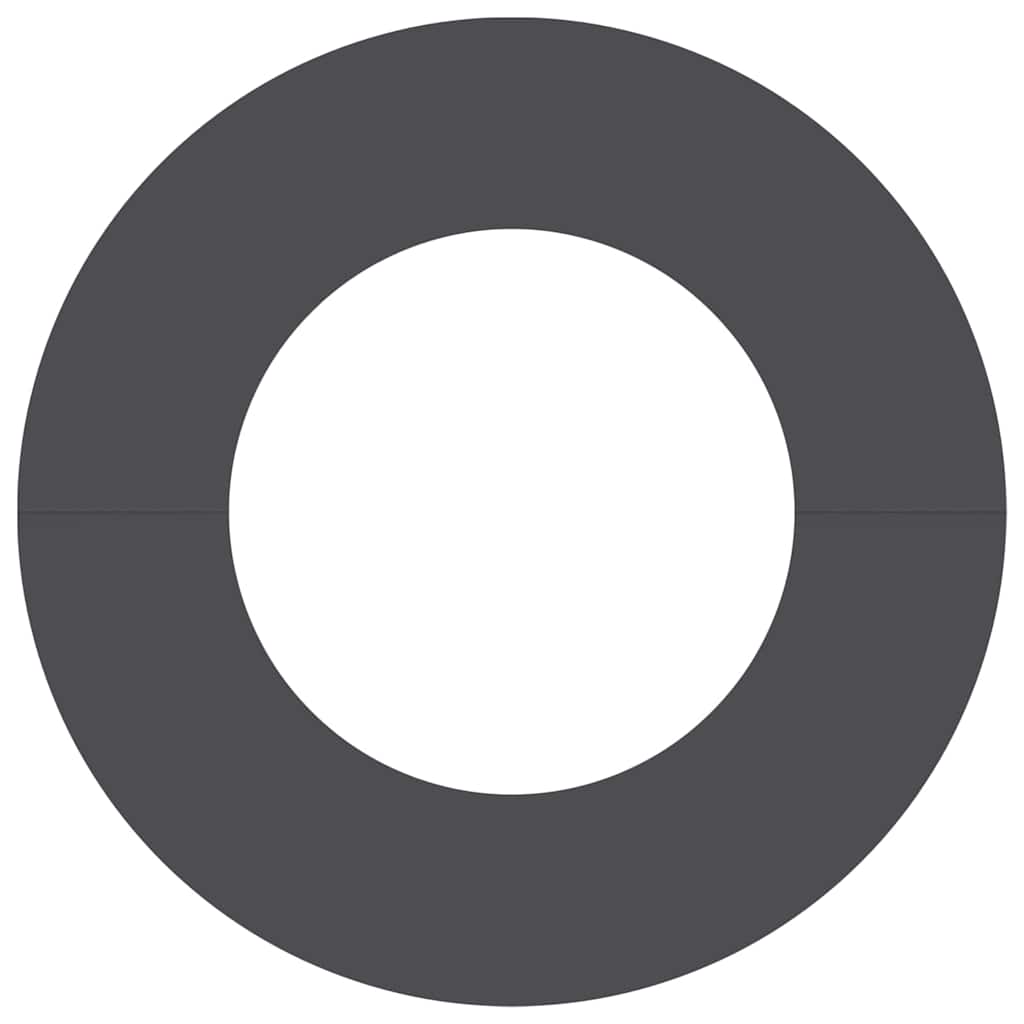 Flacher Baumring Schwarz Ø40 / 70 cm Stahl