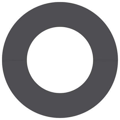 Flacher Baumring Schwarz Ø40 / 70 cm Stahl