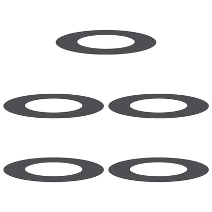 Flache Baumringe 5 pcs Schwarz Ø40 / 70 cm Stahl