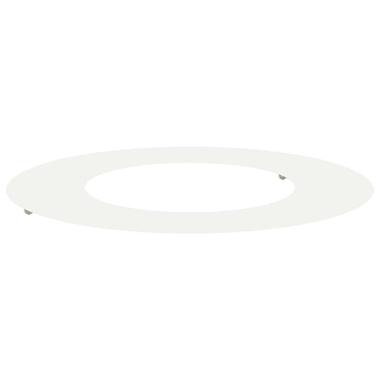 Flacher Baumring Weiß Ø40 / 70 cm Stahl