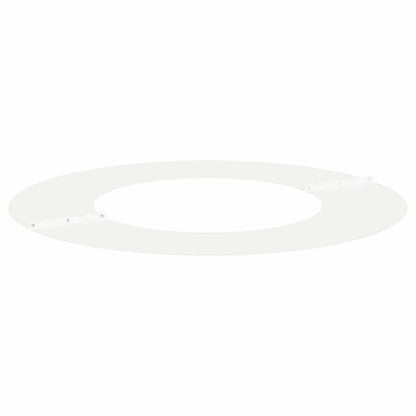 Flacher Baumring Weiß Ø40 / 70 cm Stahl