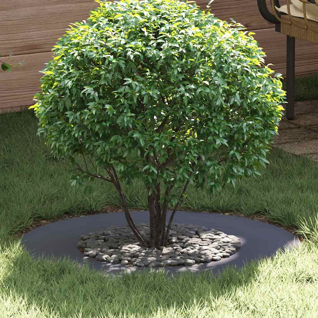 Flache Baumringe 5 pcs Anthrazit Ø40 / 70 cm Stahl