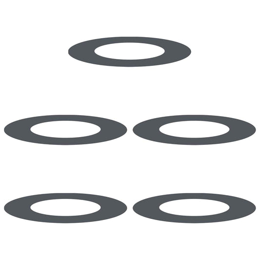 Flache Baumringe 5 pcs Anthrazit Ø40 / 70 cm Stahl