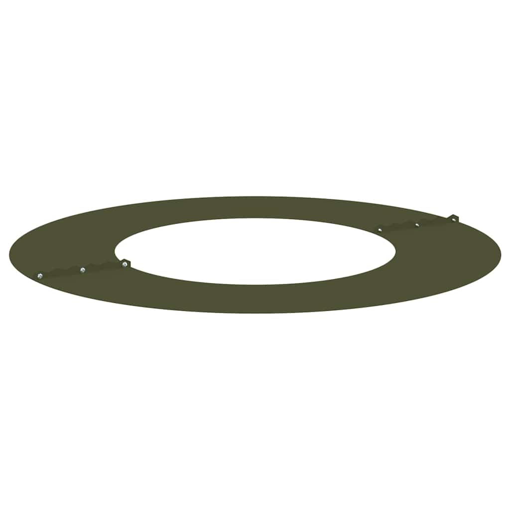 Flacher Baumring Olivgrün Ø40 / 70 cm Stahl