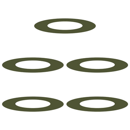 Flache Baumringe 5 pcs Olivgrün Ø40 / 70 cm Stahl