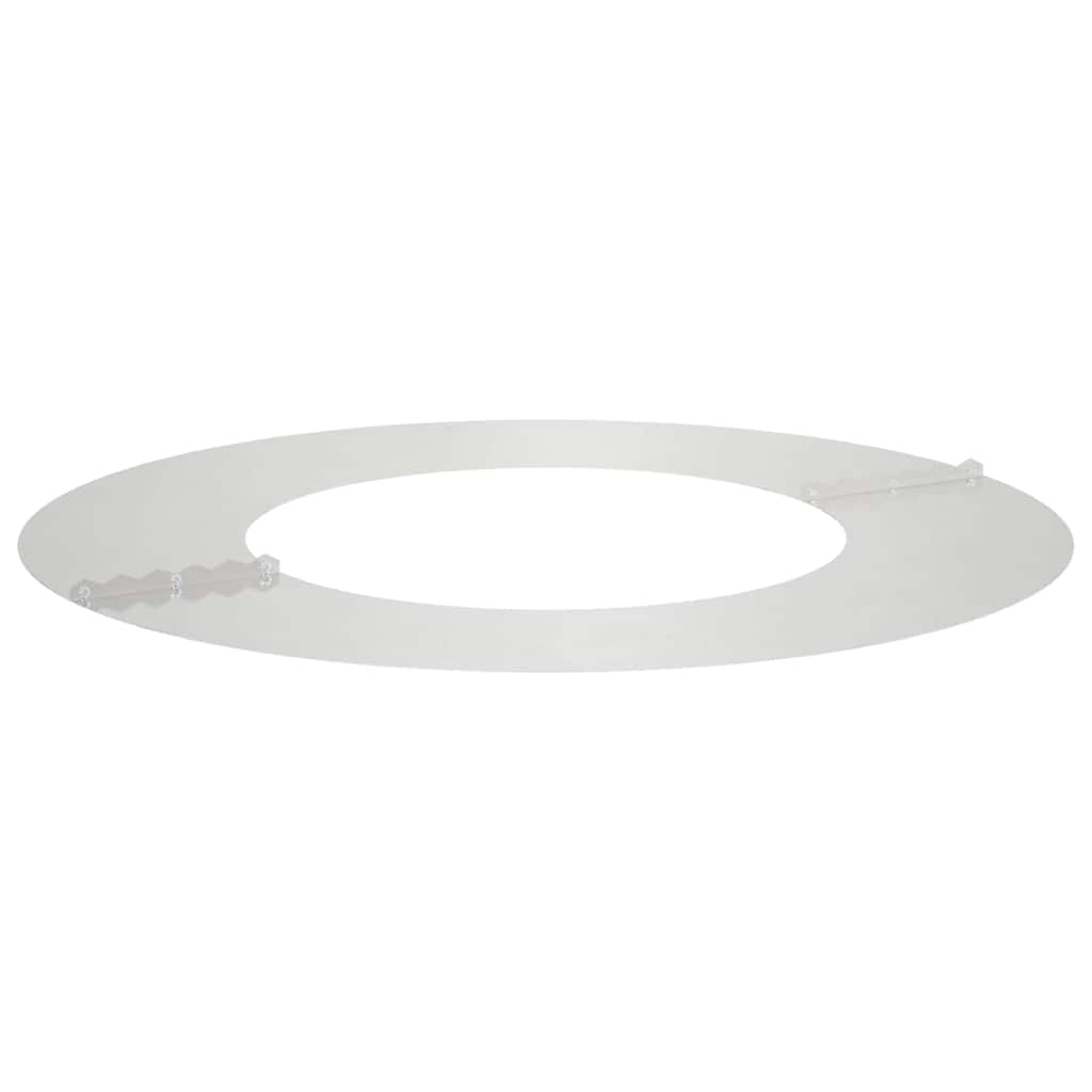 Flacher Baumring Silber Ø40 / 70 cm Edelstahl