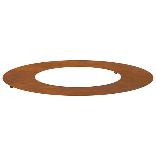 Flacher Baumring Braun Ø40 / 70 cm Witterungsbeständiger Stahl