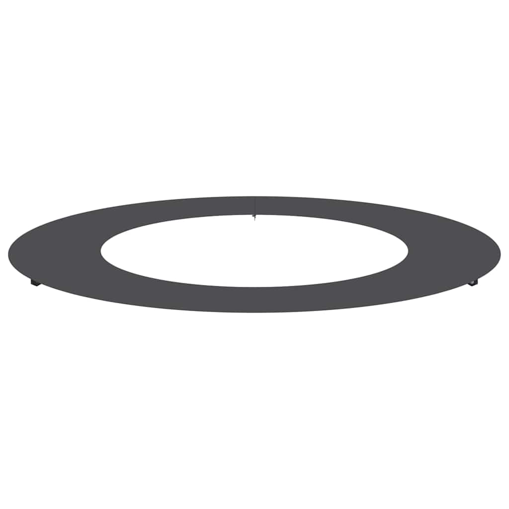 Flacher Baumring Schwarz Ø50 / 80 cm Stahl