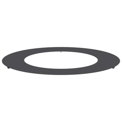 Flacher Baumring Schwarz Ø50 / 80 cm Stahl
