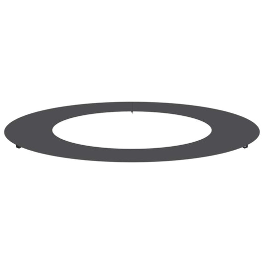 Flacher Baumring Schwarz Ø50 / 80 cm Stahl