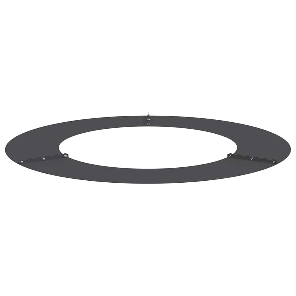 Flacher Baumring Schwarz Ø50 / 80 cm Stahl