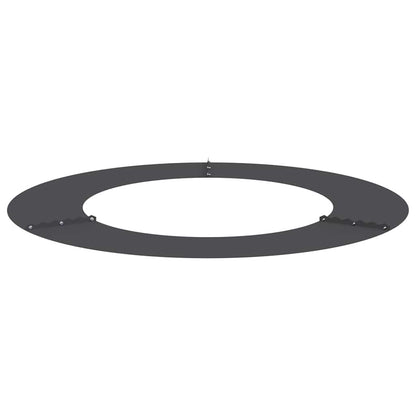 Flacher Baumring Schwarz Ø50 / 80 cm Stahl