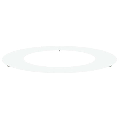 Flacher Baumring Weiß Ø50 / 80 cm Stahl
