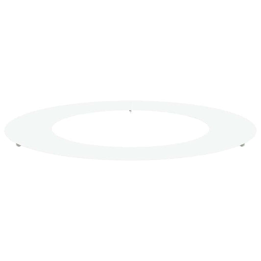 Flacher Baumring Weiß Ø50 / 80 cm Stahl