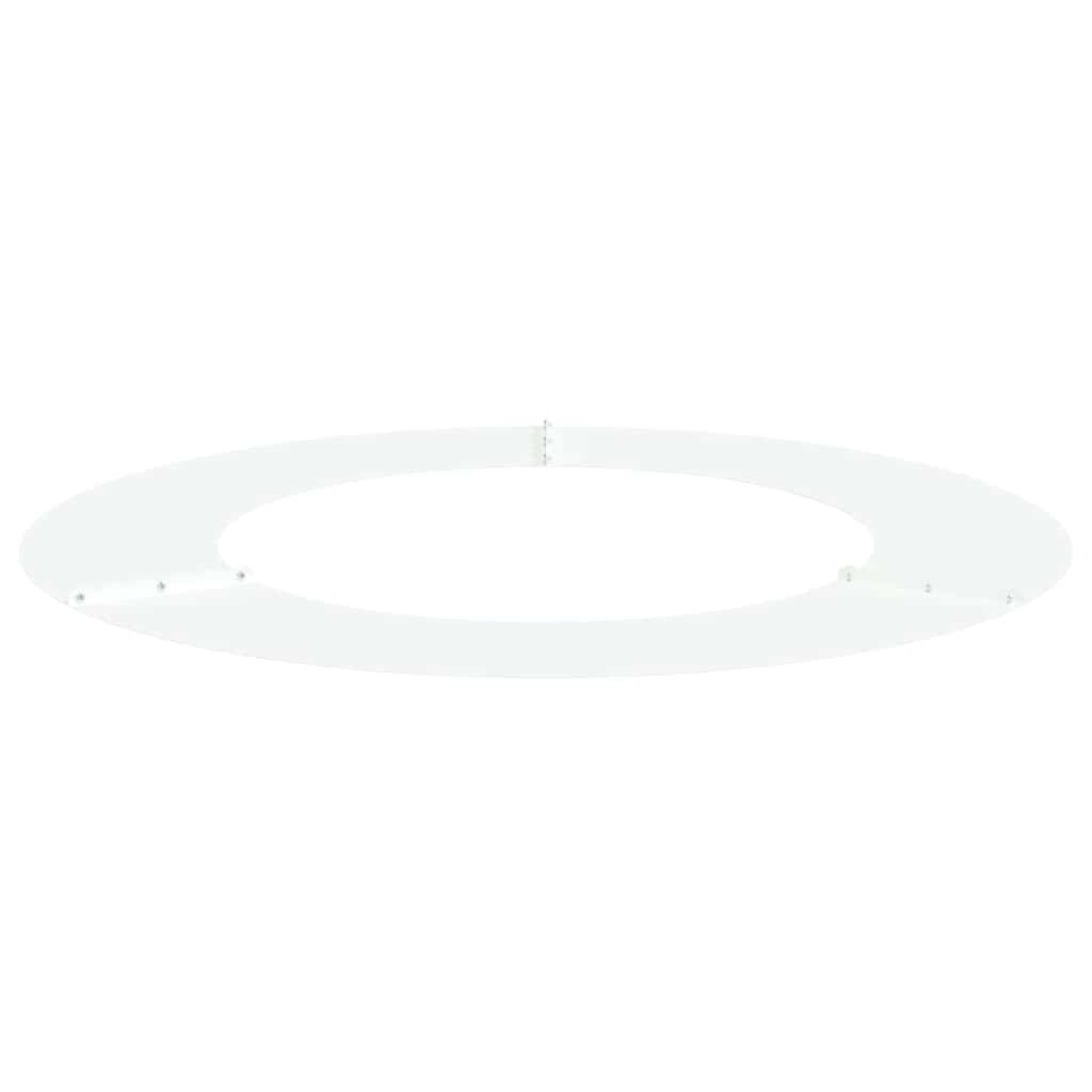Flache Baumringe 5 pcs Weiß Ø50 / 80 cm Stahl