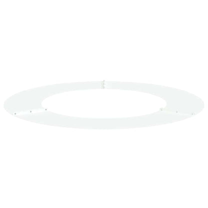 Flache Baumringe 5 pcs Weiß Ø50 / 80 cm Stahl