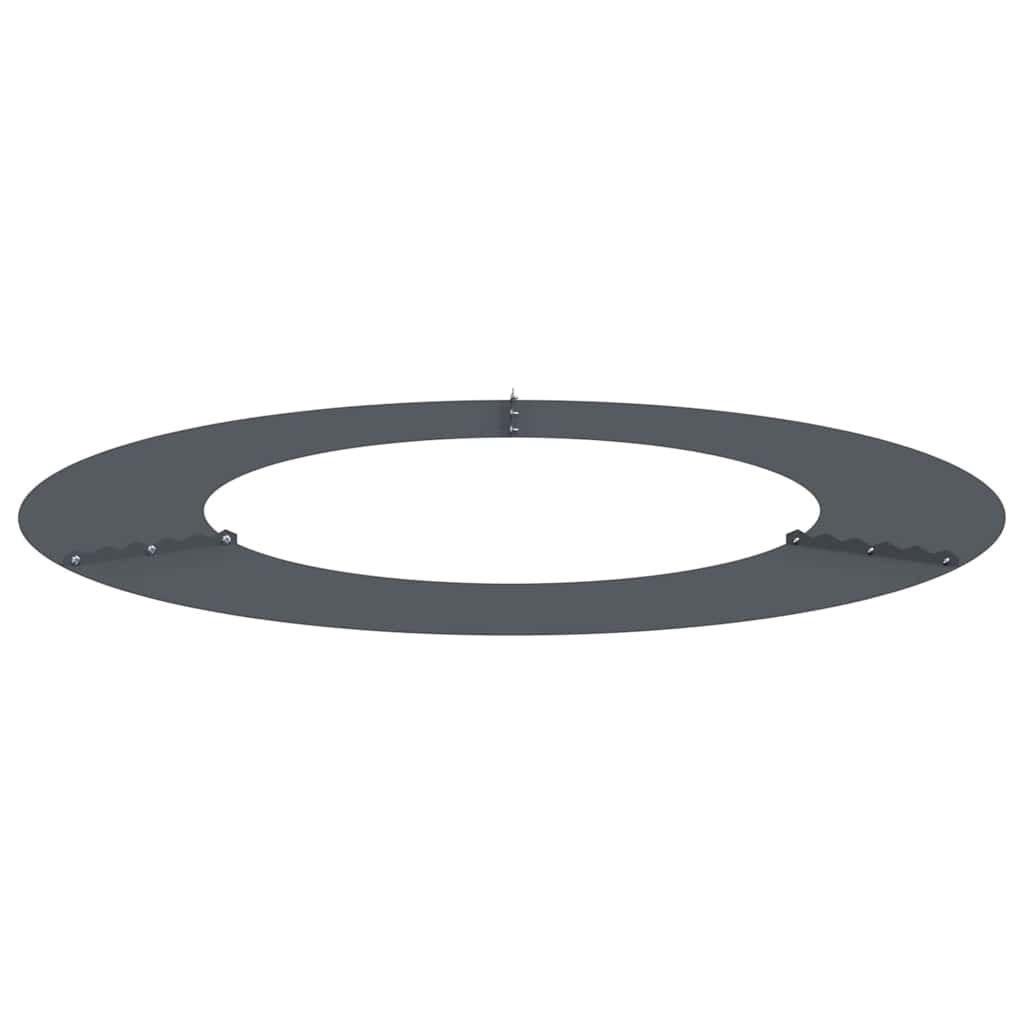 Flacher Baumring Anthrazit Ø50 / 80 cm Stahl