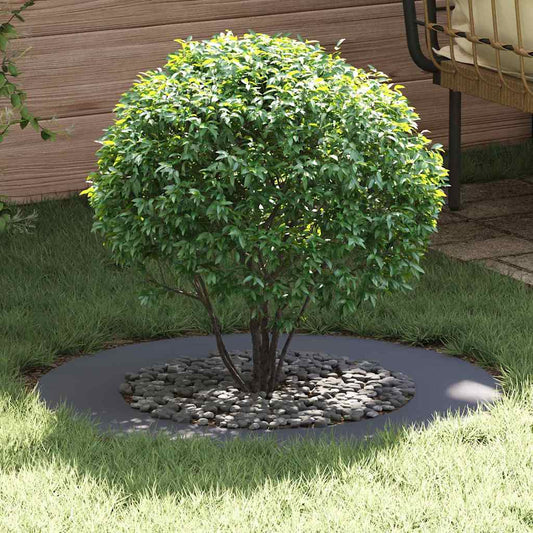 Flache Baumringe 5 pcs Anthrazit Ø50 / 80 cm Stahl