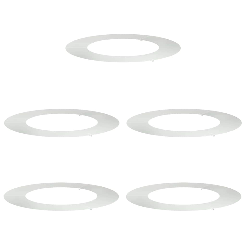 Flache Baumringe 5 pcs Silber Ø50 / 80 cm Verzinkter Stahl