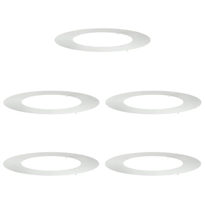 Flache Baumringe 5 pcs Silber Ø50 / 80 cm Verzinkter Stahl