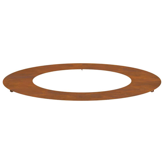 Flacher Baumring Braun Ø50 / 80 cm Witterungsbeständiger Stahl