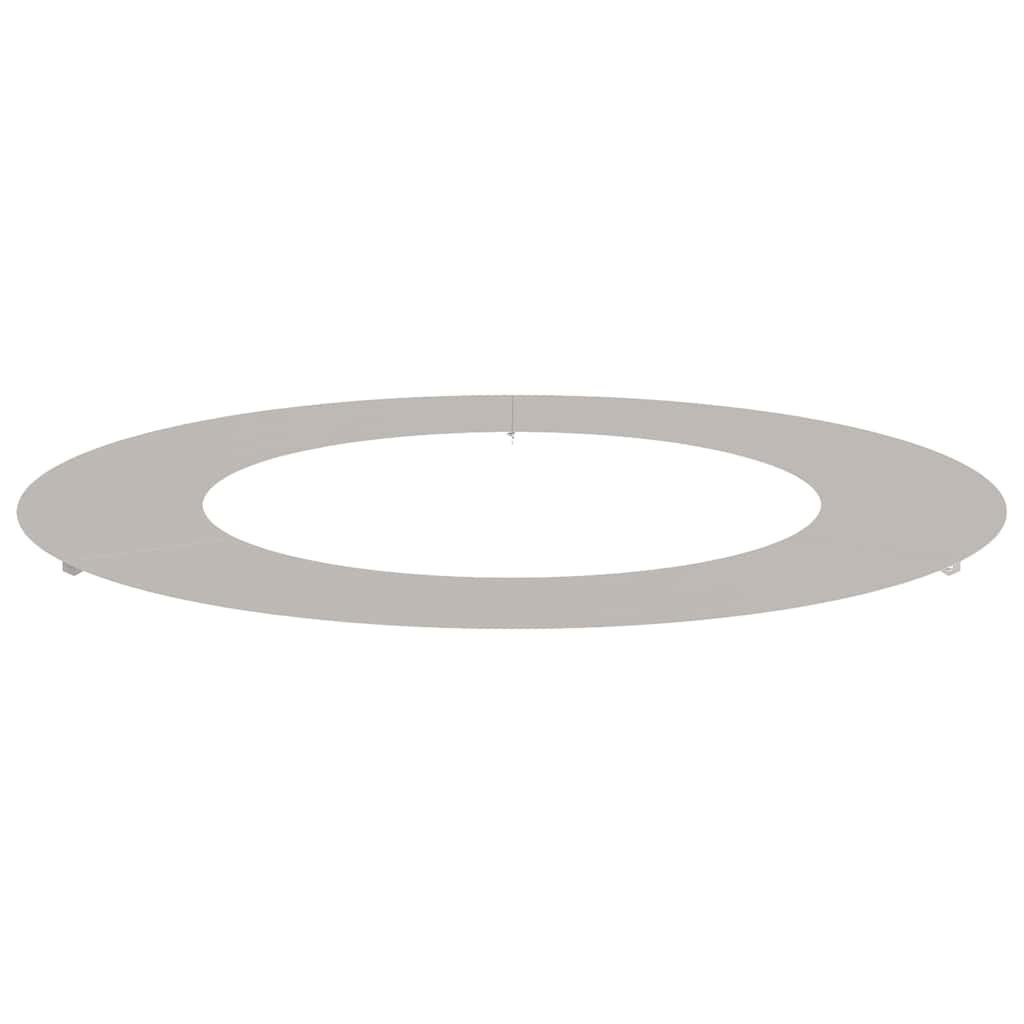 Flacher Baumring Braun Ø50 / 80 cm Witterungsbeständiger Stahl