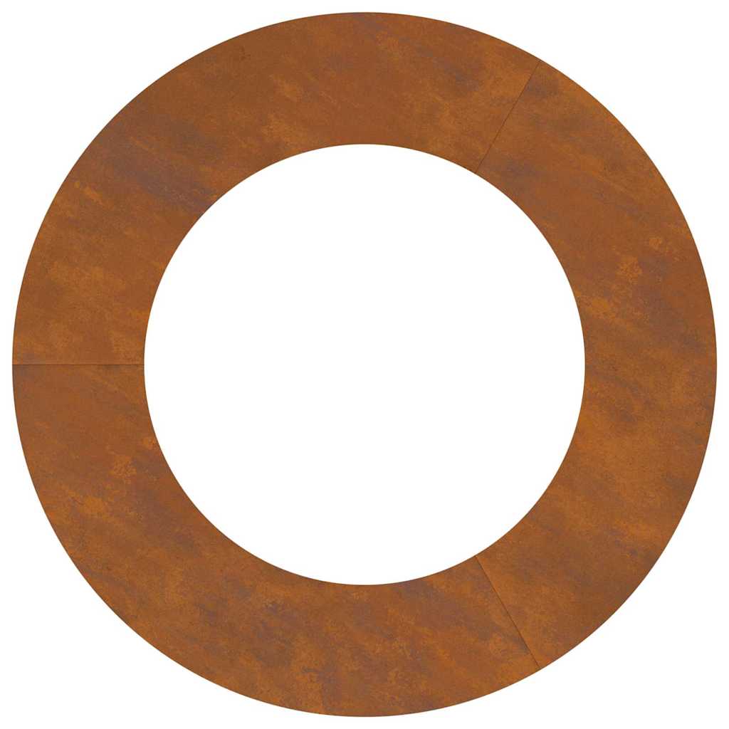 Flacher Baumring Braun Ø50 / 80 cm Witterungsbeständiger Stahl