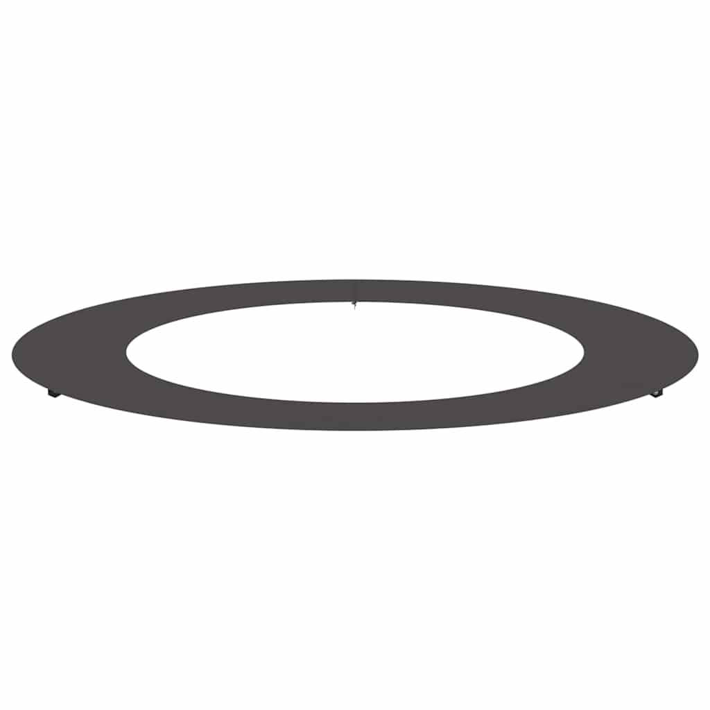 Flacher Baumring Schwarz Ø60 / 90 cm Stahl