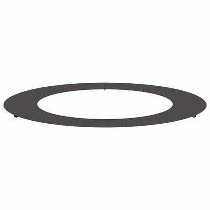 Flacher Baumring Schwarz Ø60 / 90 cm Stahl