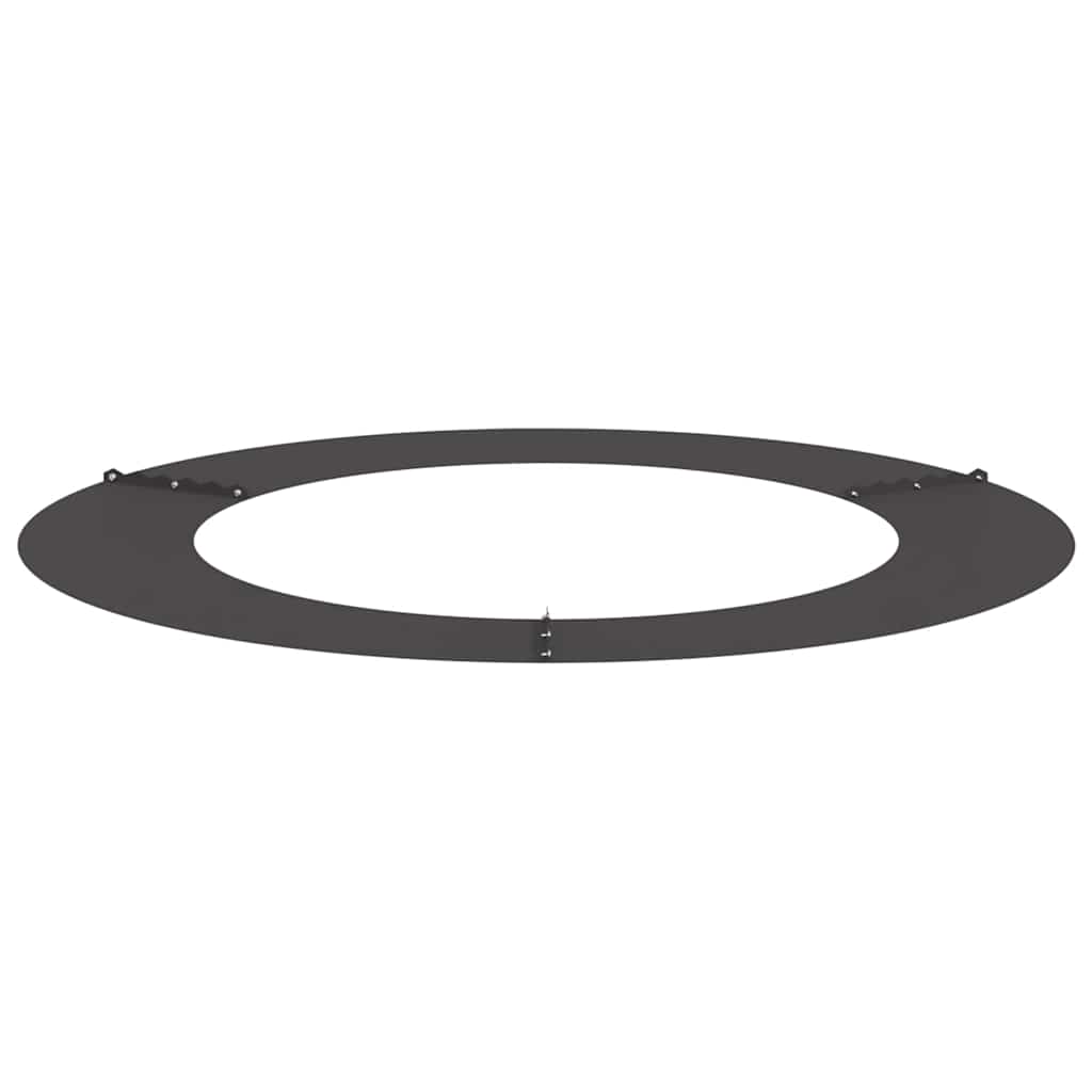 Flache Baumringe 5 pcs Schwarz Ø60 / 90 cm Stahl
