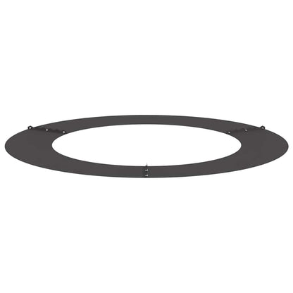 Flache Baumringe 5 pcs Schwarz Ø60 / 90 cm Stahl