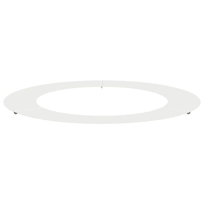 Flacher Baumring Weiß Ø60 / 90 cm Stahl