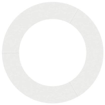 Flacher Baumring Weiß Ø60 / 90 cm Stahl