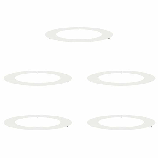 Flache Baumringe 5 pcs Weiß Ø60 / 90 cm Stahl