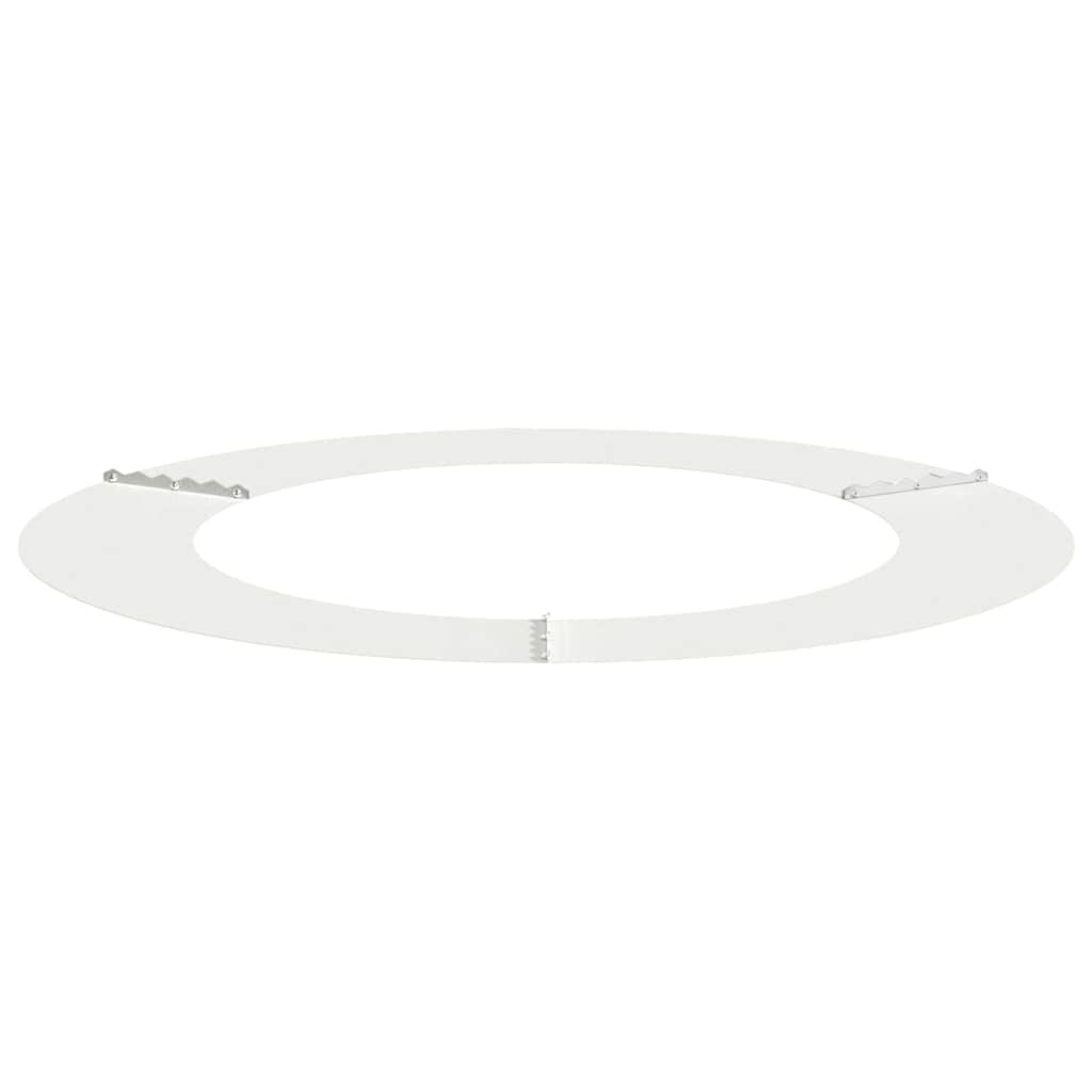Flache Baumringe 5 pcs Weiß Ø60 / 90 cm Stahl