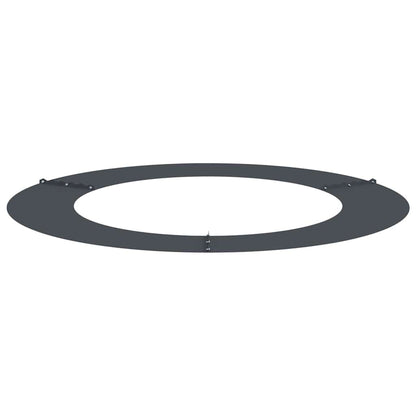 Flache Baumringe 5 pcs Anthrazit Ø60 / 90 cm Stahl