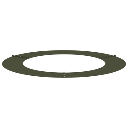 Flacher Baumring Olivgrün Ø60 / 90 cm Stahl