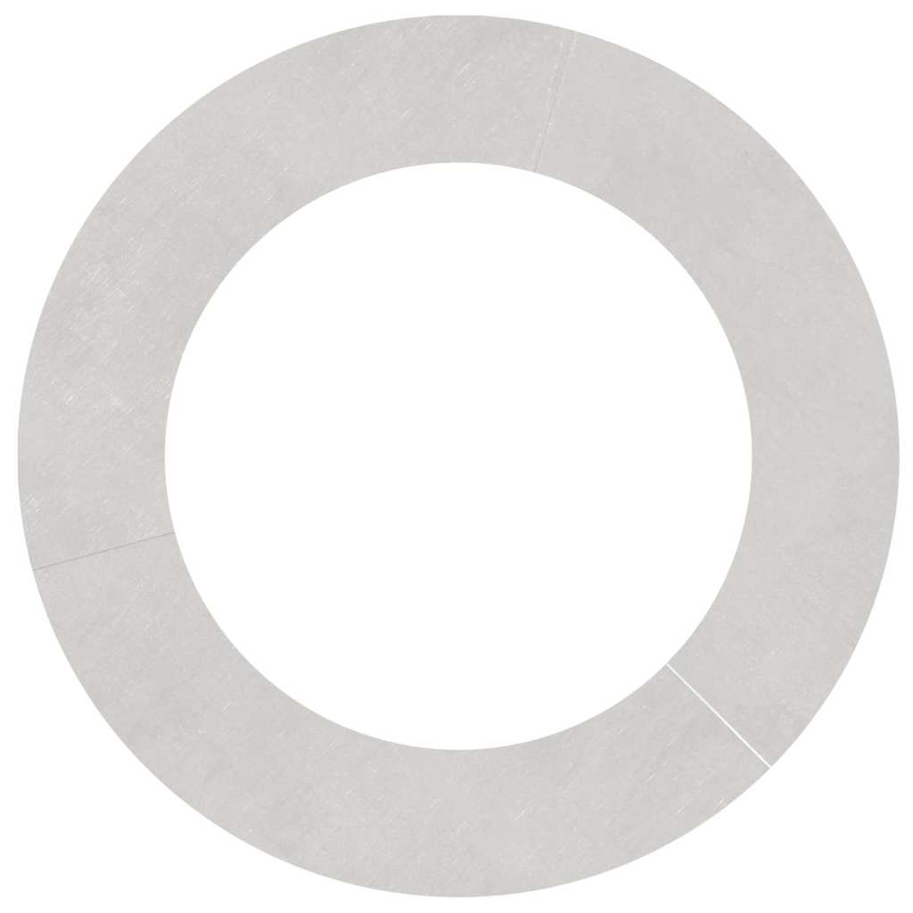 Flacher Baumring Silber Ø60 / 90 cm Edelstahl